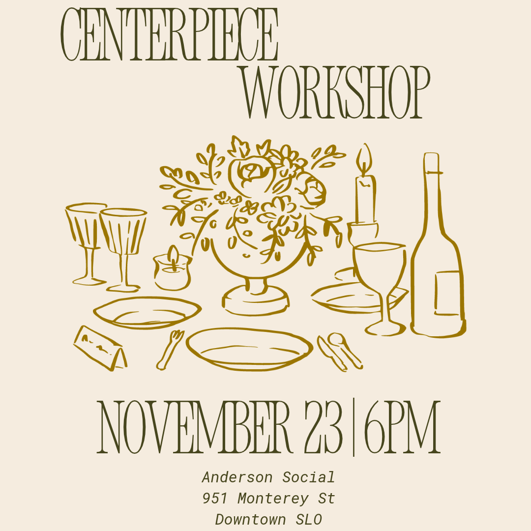 Centerpiece workshop at Anderson Social x Open Air Flowers